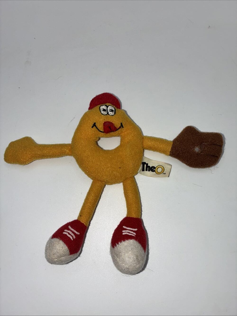 VNTG Campbell's SpaghettiOs "The O" Plush Keychain Baseball Poseable No Baseball
